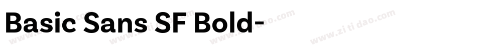 Basic Sans SF Bold字体转换